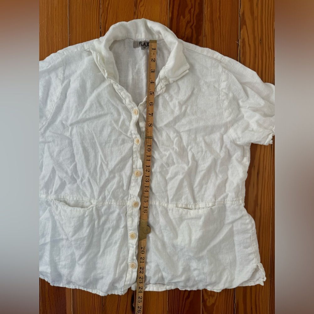 FLAX Buttondown Top - Picture 6 of 6